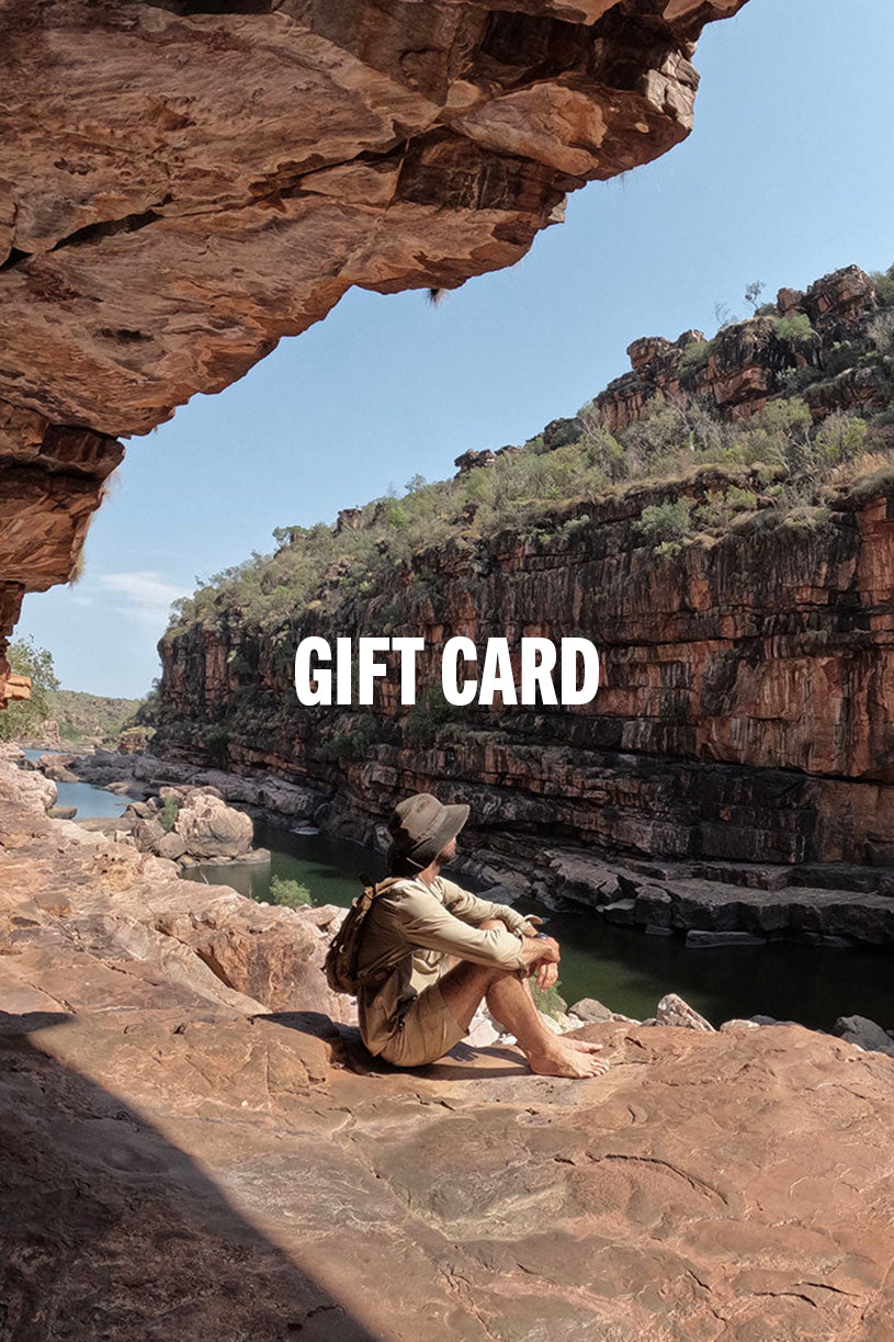 sitting in the australian outback